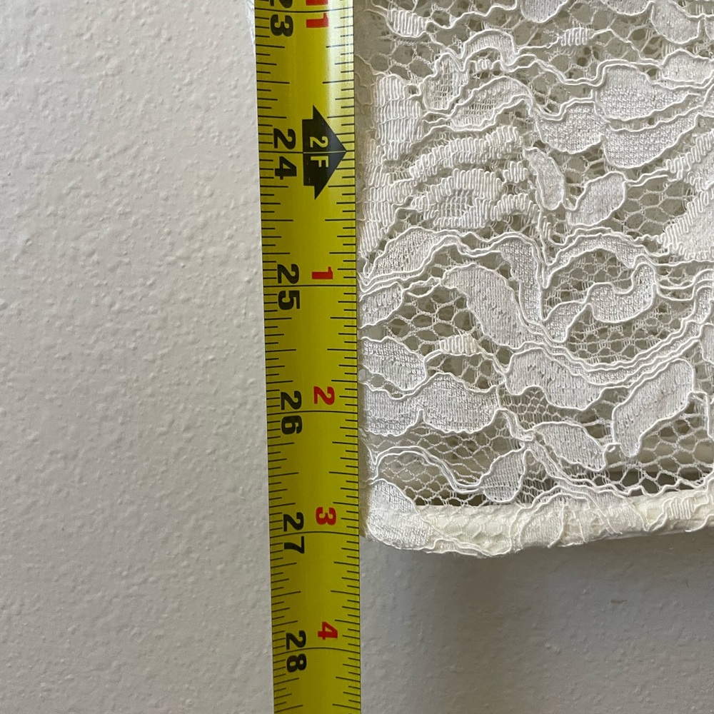 Eliza J Cream Lace Midi Dress, Size 8 - Picture 10 of 11